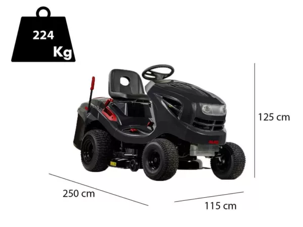 AL-KO T15-93.2 HD-A Easy - Trattorino tosaerba da 18 HP
