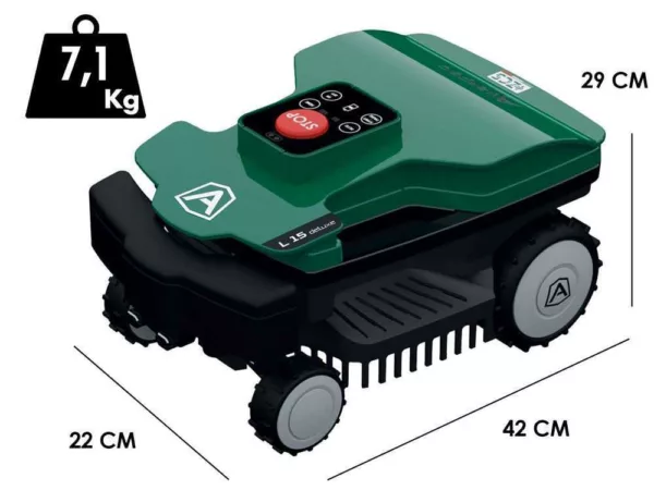 Ambrogio L15 Deluxe - Robot rasaerba con filo perimetrale - Batteria 25,9 V e 5 Ah - immagine 2