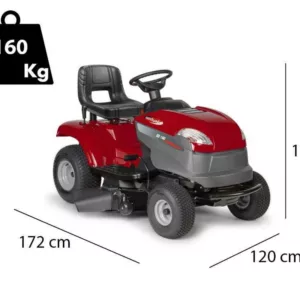 Castelgarden XD 150 - Trattorino tosaerba con scarico laterale e piatto di taglio da 98 cm