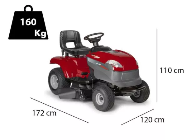 Castelgarden XD 150 - Trattorino tosaerba con scarico laterale e piatto di taglio da 98 cm