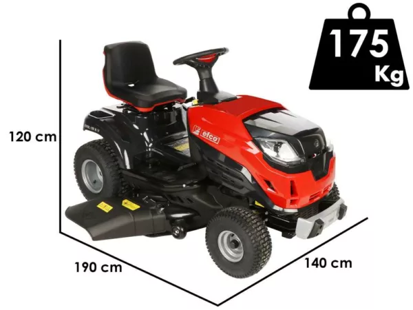 Efco EF 109 L/19 KV - Trattorino tosaerba con scarico laterale e taglio mulching