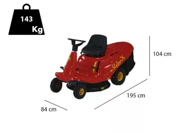Eurosystems SLALOM 76 - Trattorino tagliaerba mini-rider - Motore B&S Intek 3130 avs - Cambio idrostatico
