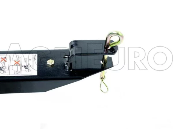 GeoTech MAXI - Carrello ribaltabile trainato in acciaio per trattorino tagliaerba - 145x71(h 32 cm) - immagine 6