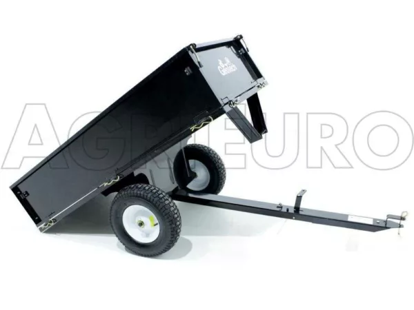 GeoTech MAXI - Carrello ribaltabile trainato in acciaio per trattorino tagliaerba - 145x71(h 32 cm) - immagine 8