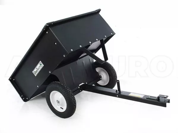GeoTech TC3080D - carrello ribaltabile per trattorino in metallo - cassone cm 97x76(h 33 cm) - immagine 8