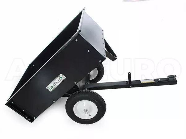 GeoTech TC3080D - carrello ribaltabile per trattorino in metallo - cassone cm 97x76(h 33 cm) - immagine 7