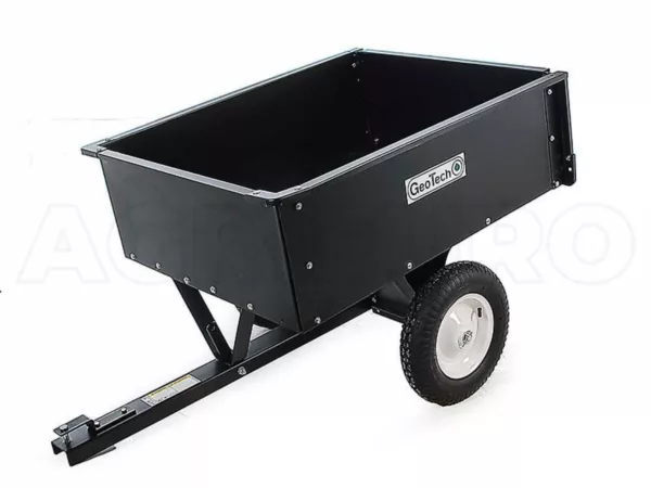 GeoTech TC3080D - carrello ribaltabile per trattorino in metallo - cassone cm 97x76(h 33 cm) - immagine 12