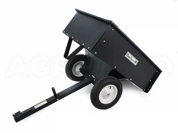 GeoTech TC3080D - carrello ribaltabile per trattorino in metallo - cassone cm 97x76(h 33 cm) - immagine 9
