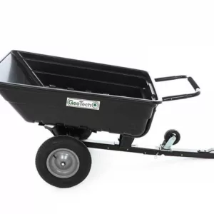 GeoTech TC3080PL - carrello trainato per trattorino - rimorchio con vasca in plastica - 121x93(h 29 cm)