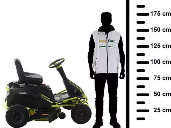 Ryobi RM480E - Trattorino rasaerba a batteria - taglio mulching - scarico laterale - 4x12V a piombo liquido - immagine 2