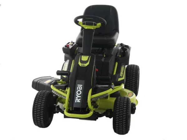 Ryobi RM480E - Trattorino rasaerba a batteria - taglio mulching - scarico laterale - 4x12V a piombo liquido - immagine 7