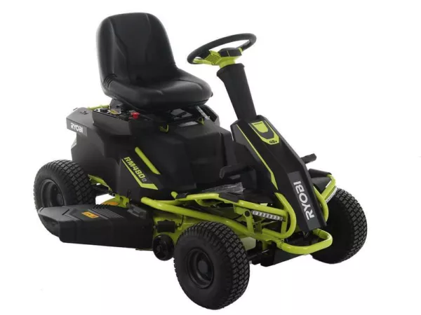 Ryobi RM480E - Trattorino rasaerba a batteria - taglio mulching - scarico laterale - 4x12V a piombo liquido - immagine 12
