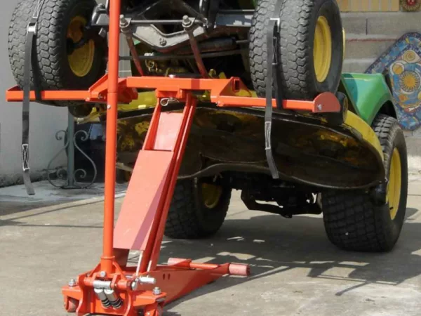 Sollevatore professionale per trattorino rasaerba, elevatore, piattaforma elevatrice 800 Kg - immagine 11