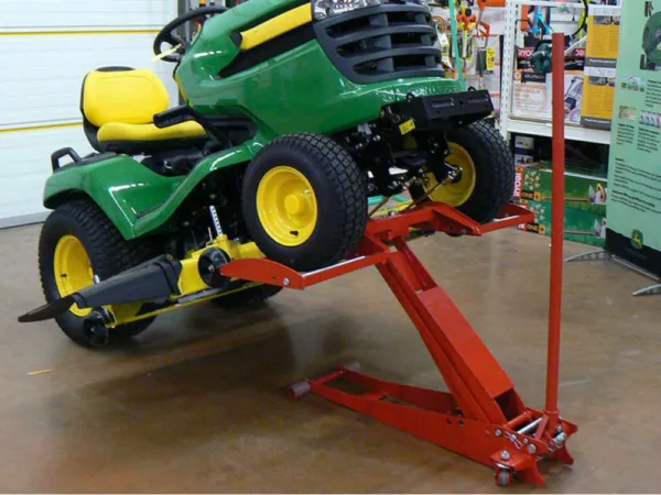 Sollevatore professionale per trattorino rasaerba, elevatore, piattaforma elevatrice 800 Kg - immagine 9