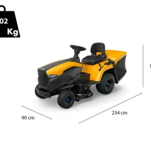 Stiga Estate 584e - Trattorino tagliaerba a batteria - Cesto di raccolta - Potenza 48V/40Ah
