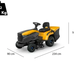 Stiga Estate 798e - Trattorino tagliaerba a batteria - Motore elettrico Stiga - cesto di raccolta