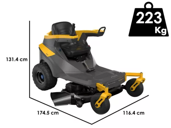 Stiga Gyro 700e - Trattorino assiale a batteria - Motore elettrico a batteria 48V - 64Ah