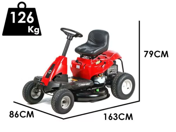 Troy-Bilt TB 76T-S - Trattorino tagliaerba - con scarico laterale - Motore da 382cc - Avviamento elettrico