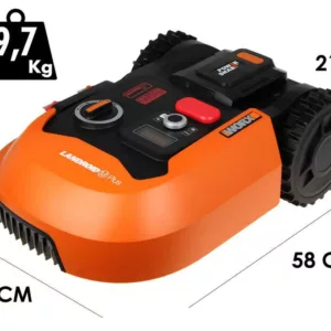 Worx Landroid WR165E - Robot rasaerba con perimetro - Batteria 20V e 2Ah - M500 2.0